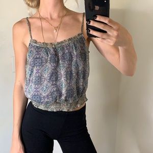 Colorful patterned tank top
